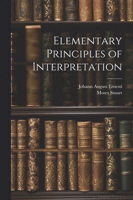 bokomslag Elementary Principles of Interpretation