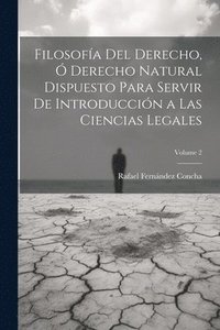 bokomslag Filosofa Del Derecho,  Derecho Natural Dispuesto Para Servir De Introduccin a Las Ciencias Legales; Volume 2