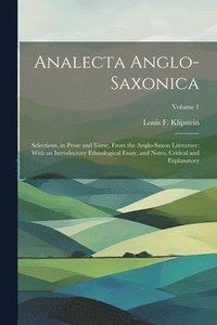 bokomslag Analecta Anglo-Saxonica
