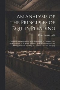 bokomslag An Analysis of the Principles of Equity Pleading