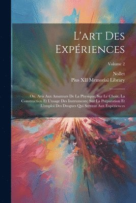 L'art Des Expériences