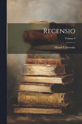 bokomslag Recensio; Volume 3