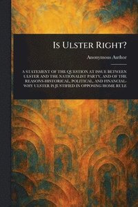 bokomslag Is Ulster Right?