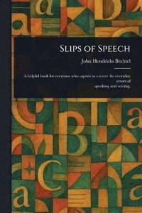 bokomslag Slips of Speech