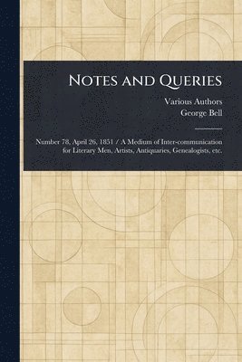 bokomslag Notes and Queries