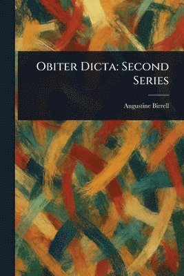 bokomslag Obiter Dicta