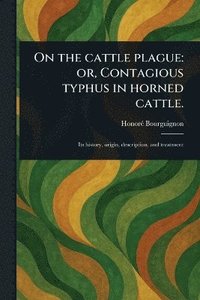 bokomslag On the Cattle Plague