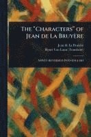 bokomslag "Characters" of Jean De La Bruyère