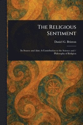 bokomslag Religious Sentiment