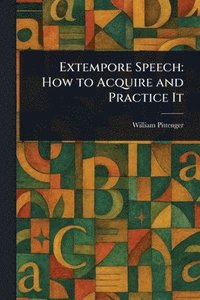 bokomslag Extempore Speech