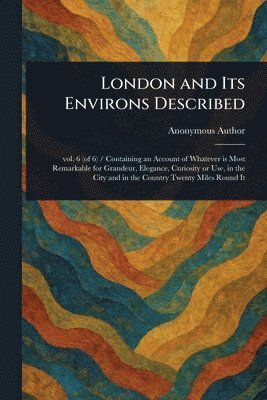bokomslag London and Its Environs Described