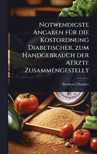 bokomslag Notwendigste Angaben fÃ1/4r die Kostordnung Diabetischer, zum Handgebrauch der Aerzte Zusammengestellt