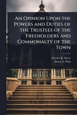 bokomslag An Opinion Upon the Powers and Duties of the Trustees of the Freeholders and Commonalty of the Town