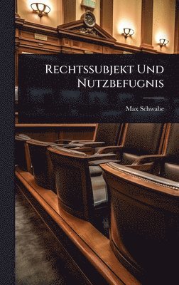 bokomslag Rechtssubjekt Und Nutzbefugnis