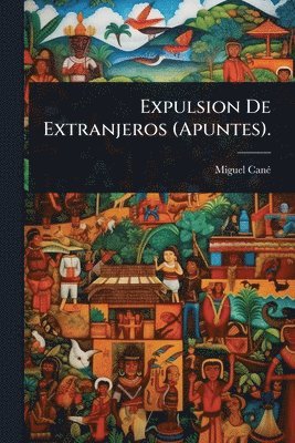 bokomslag Expulsion De Extranjeros (Apuntes).