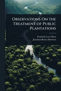 bokomslag Observations On the Treatment of Public Plantations