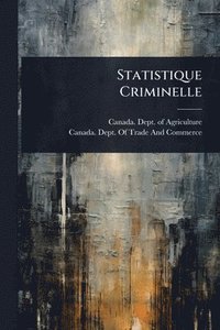 bokomslag Statistique Criminelle