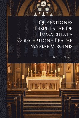 bokomslag Quaestiones Disputatae De Immaculata Conceptione Beatae Mariae Virginis