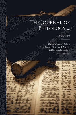 bokomslag The Journal of Philology ...