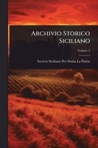 bokomslag Archivio Storico Siciliano