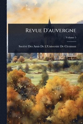 bokomslag Revue D'auvergne