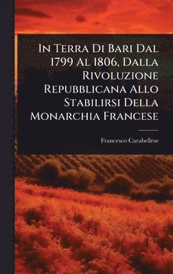 bokomslag In Terra Di Bari Dal 1799 Al 1806, Dalla Rivoluzione Repubblicana Allo Stabilirsi Della Monarchia Francese