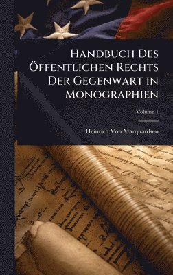 bokomslag Handbuch Des Ã-ffentlichen Rechts Der Gegenwart in Monographien