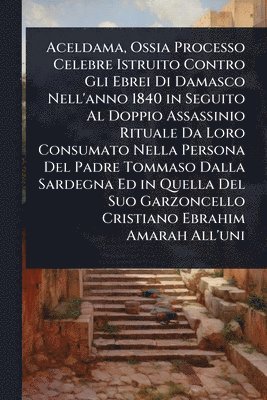 bokomslag Aceldama, Ossia Processo Celebre Istruito Contro Gli Ebrei Di Damasco Nell'anno 1840 in Seguito Al Doppio Assassinio Rituale Da Loro Consumato Nella P