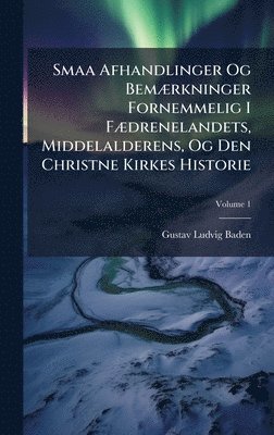 bokomslag Smaa Afhandlinger Og BemÃ]rkninger Fornemmelig I FÃ]drenelandets, Middelalderens, Og Den Christne Kirkes Historie