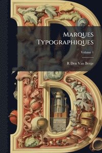bokomslag Marques Typographiques