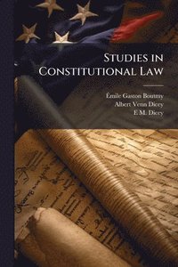 bokomslag Studies in Constitutional Law