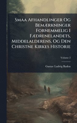 bokomslag Smaa Afhandlinger Og BemÃ]rkninger Fornemmelig I FÃ]drenelandets, Middelalderens, Og Den Christne Kirkes Historie