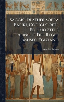 bokomslag Saggio Di Studi Sopra Papiri, Codici Cofti, Ed Uno Stele Trilingue Del Regio Museo Egiziano