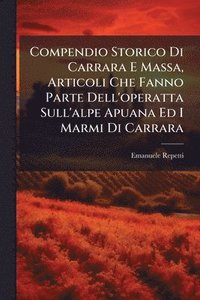 bokomslag Compendio Storico Di Carrara E Massa, Articoli Che Fanno Parte Dell'operatta Sull'alpe Apuana Ed I Marmi Di Carrara