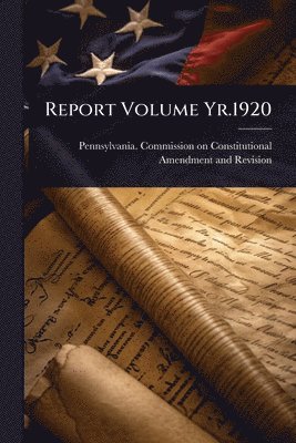 bokomslag Report Volume Yr.1920