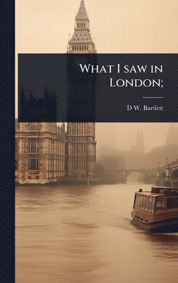 bokomslag What I saw in London;