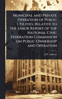 bokomslag Municipal and Private Operation of Public Utilities; Relative to the Labor Report of the National Civic Federation Commission on Public Ownership and Operation