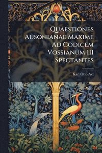 bokomslag Quaestiones Ausonianae Maxime Ad Codicem Vossianum 111 Spectantes