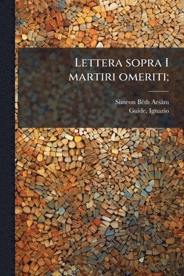 bokomslag Lettera sopra I martiri omeriti;