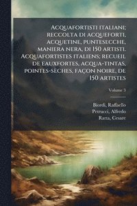 bokomslag Acquafortisti italiani; reccolta di acqueforti, acquetine, puntesecche, maniera nera, di 150 artisti. Acquafortistes italiens; recueil de eauxfortes, acqua-tintas, pointes-sèches, façon noire, de 1...