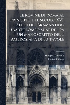 bokomslag rovine di Roma al principio del secolo XVI. Studi del Bramantino (Bartolomeo Suardi). Da un manoscritto dell' Ambrosiana di 80 tavole