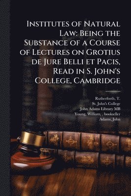 bokomslag Institutes of Natural Law