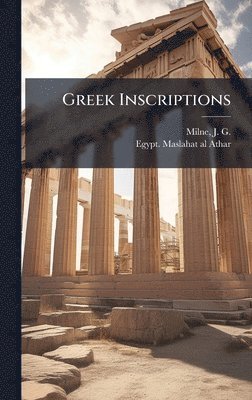 bokomslag Greek Inscriptions