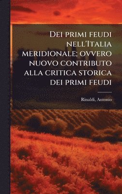 bokomslag Dei primi feudi nell'Italia meridionale; ovvero nuovo contributo alla critica storica dei primi feudi
