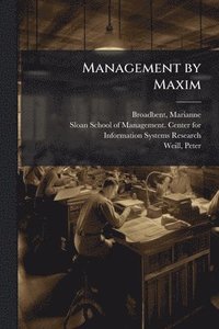 bokomslag Management by Maxim