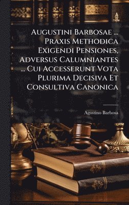 bokomslag Augustini Barbosae ... Praxis Methodica Exigendi Pensiones, Adversus Calumniantes ... Cui Accesserunt Vota Plurima Decisiva Et Consultiva Canonica