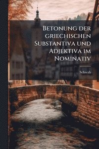 bokomslag Betonung der griechischen Substantiva und Adjektiva im Nominativ