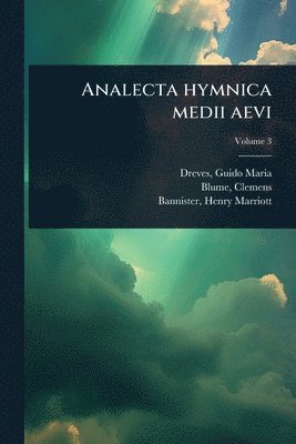 bokomslag Analecta hymnica medii aevi