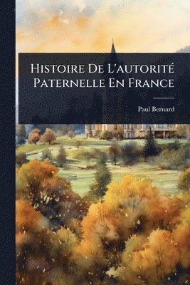 bokomslag Histoire De L'autoritÃ(c) Paternelle En France