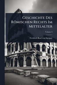 bokomslag Geschichte Des Römischen Rechts Im Mittelalter